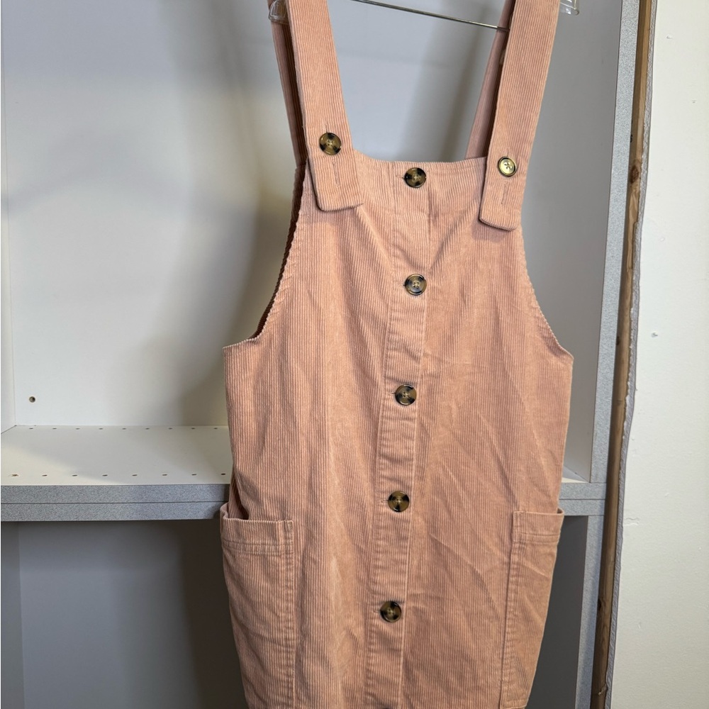 Mango Casual Tan Corduroy Dress 100% cotton
